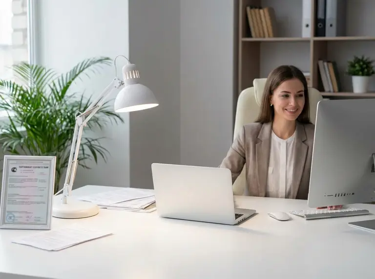 Сертификат на лампу для маникюра